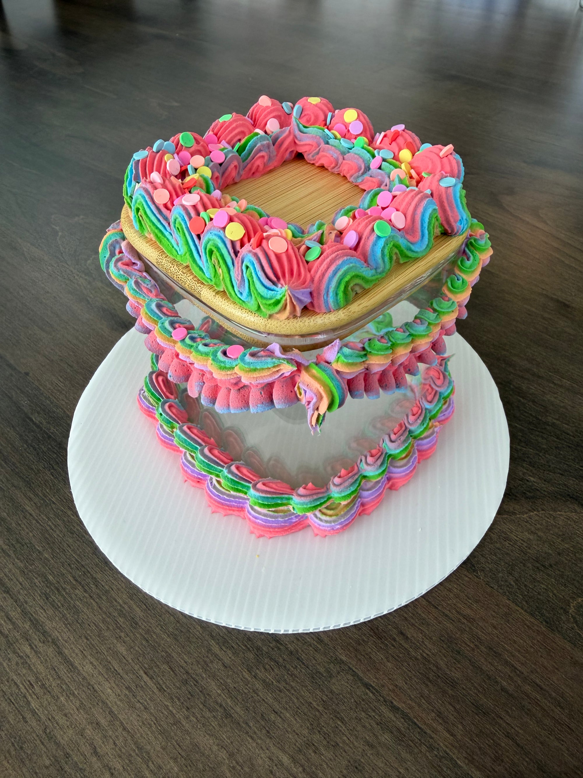 Fake Cake Glass Jar - Small